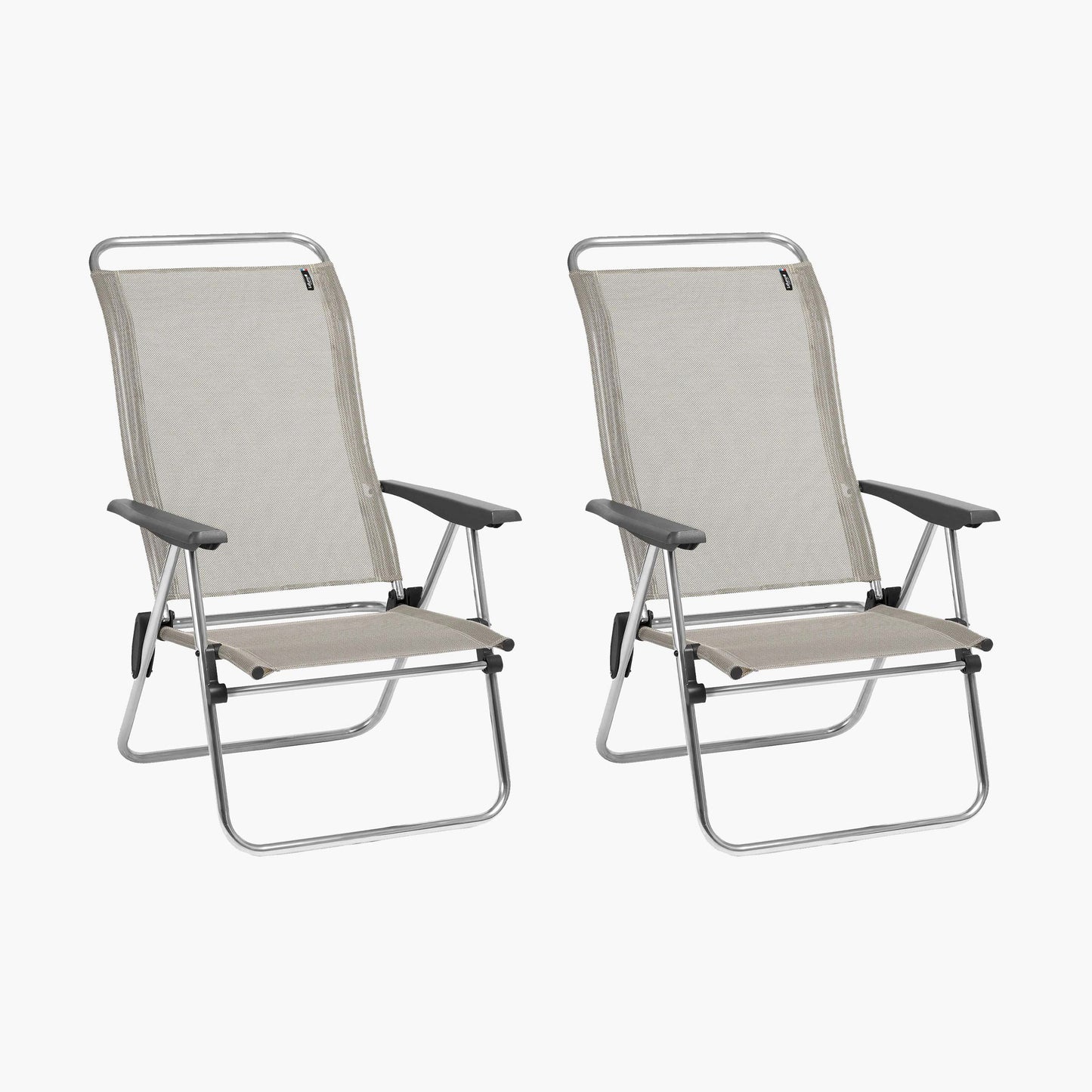 SET OF 2 LOW FOLDING ARMCHAIRS Lafuma
