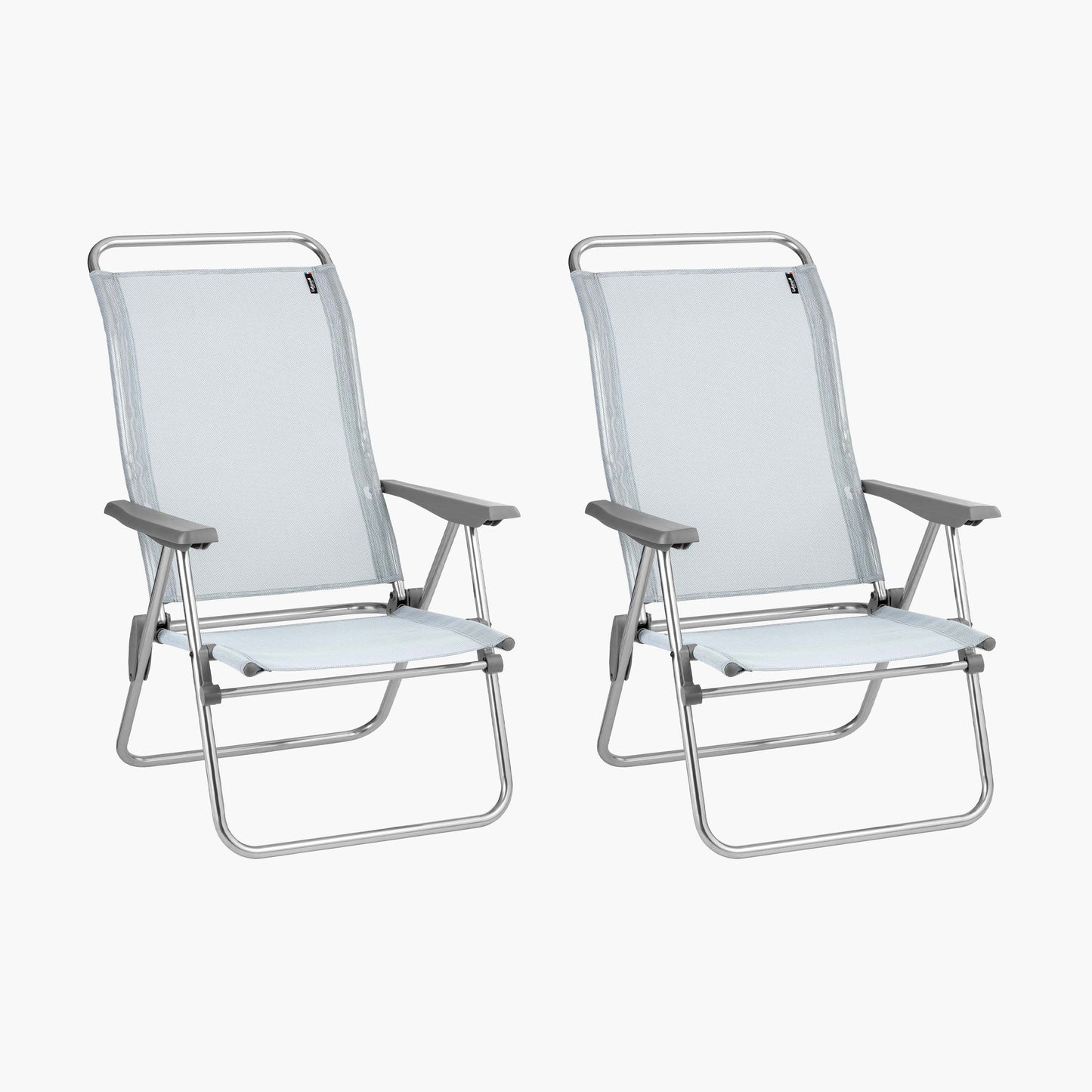 SET OF 2 LOW FOLDING ARMCHAIRS Lafuma