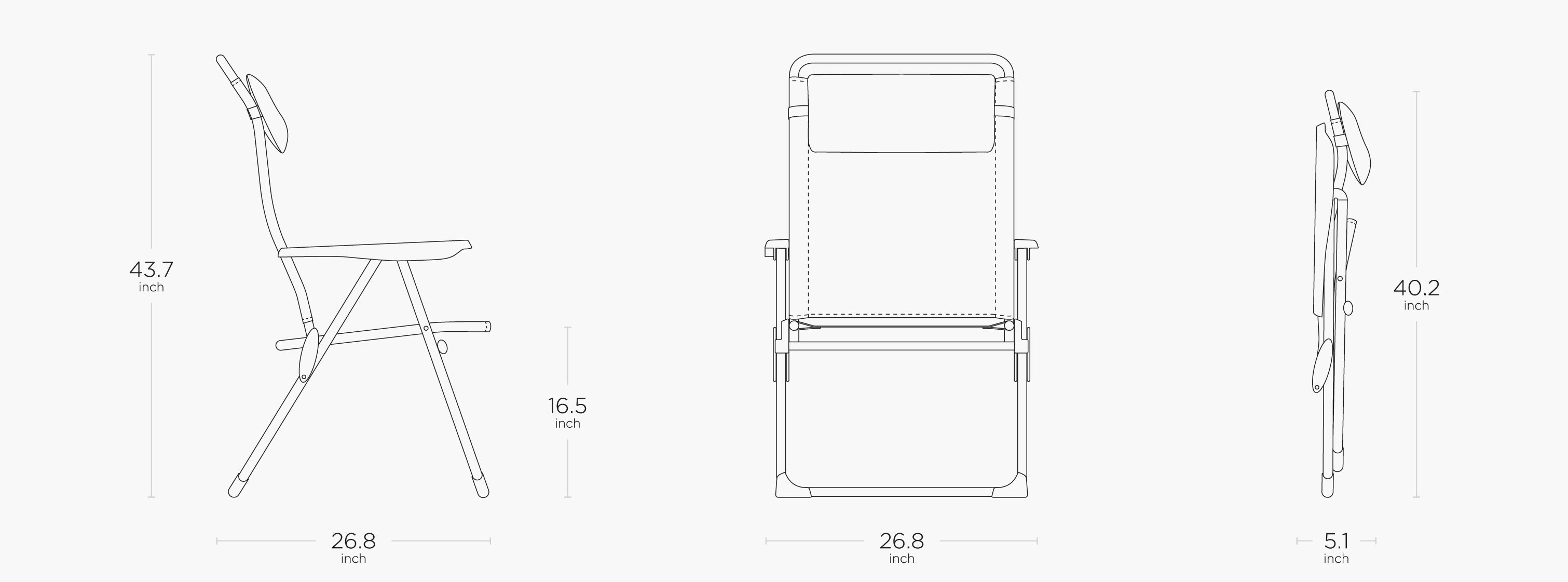 CAMPING ARMCHAIR XL