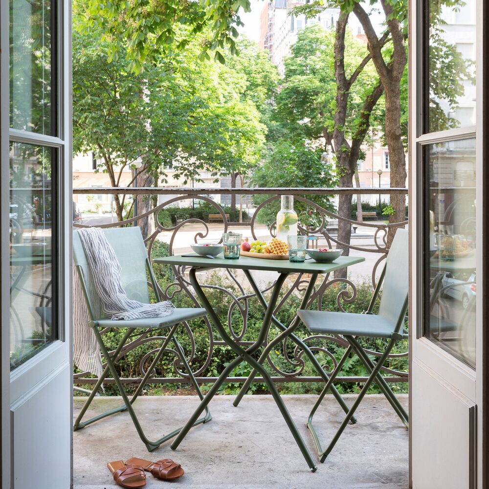 SQUARED FOLDABLE BALCONY TABLE Lafuma