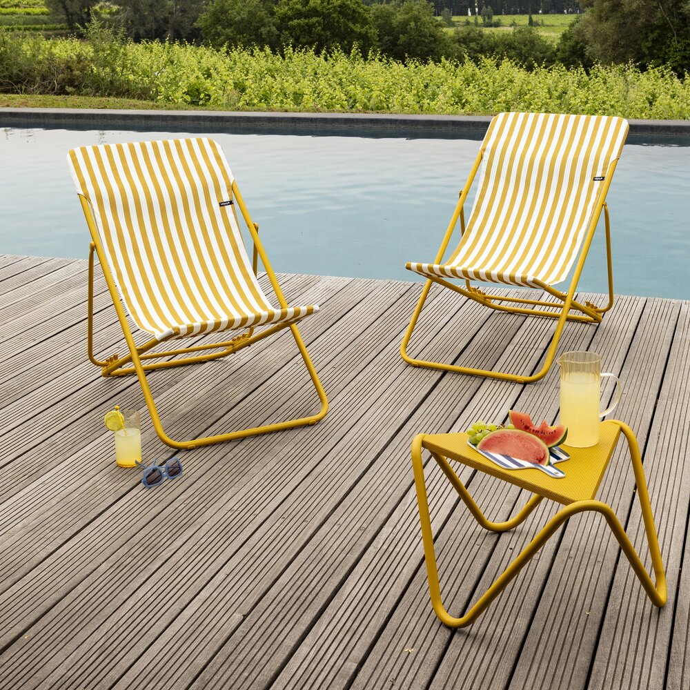 SET OF 2 DECKCHAIRS Lafuma