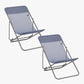 SET OF 2 DECKCHAIRS