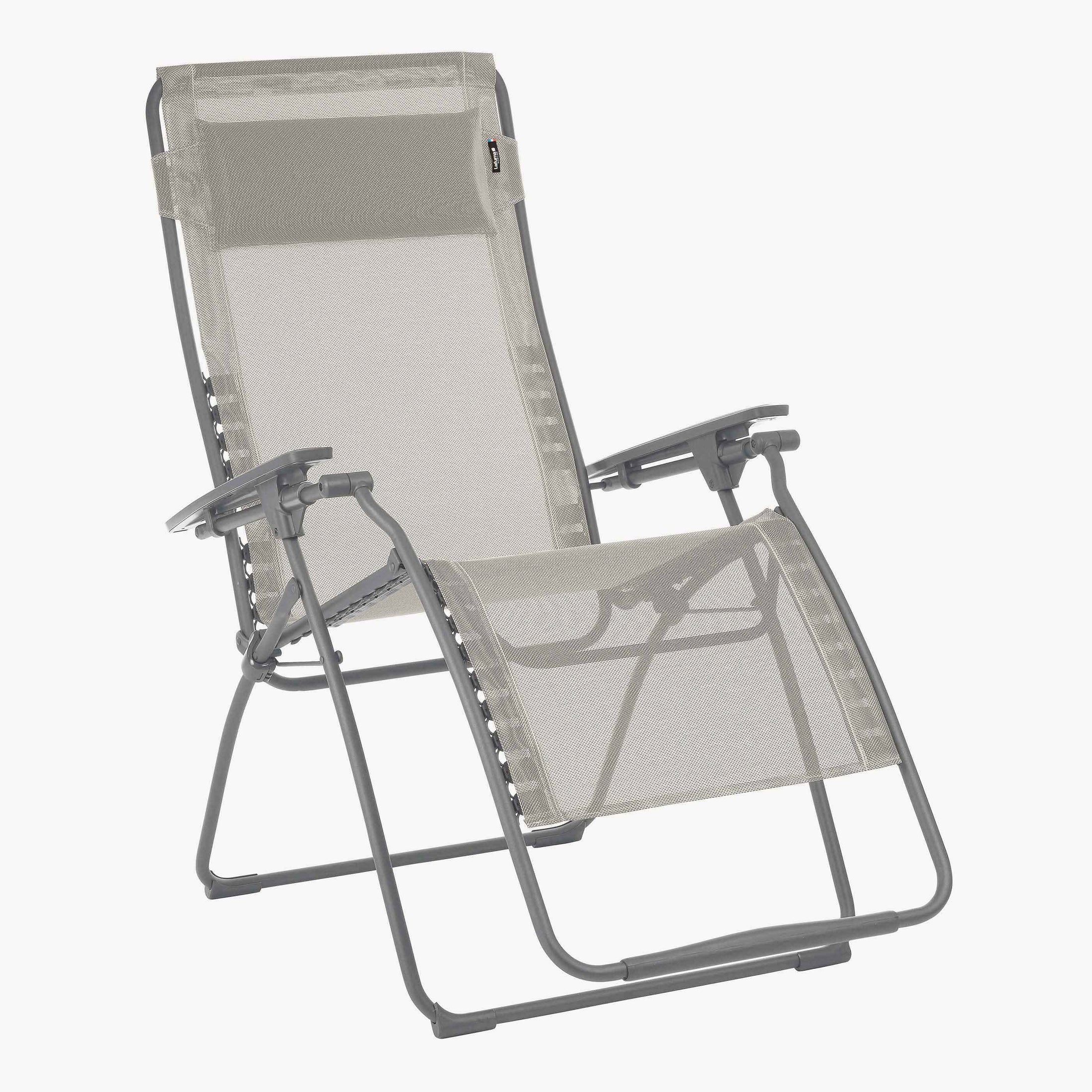Chaise Pliante Compacte Lafuma - Structure Acier, Toile Batyline, Fabriquée En France - Pliage Ultra-plat