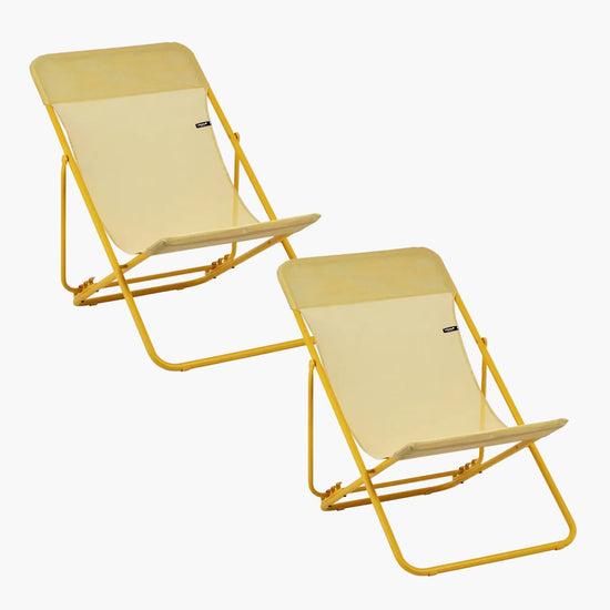 SET OF 2 DECKCHAIRS