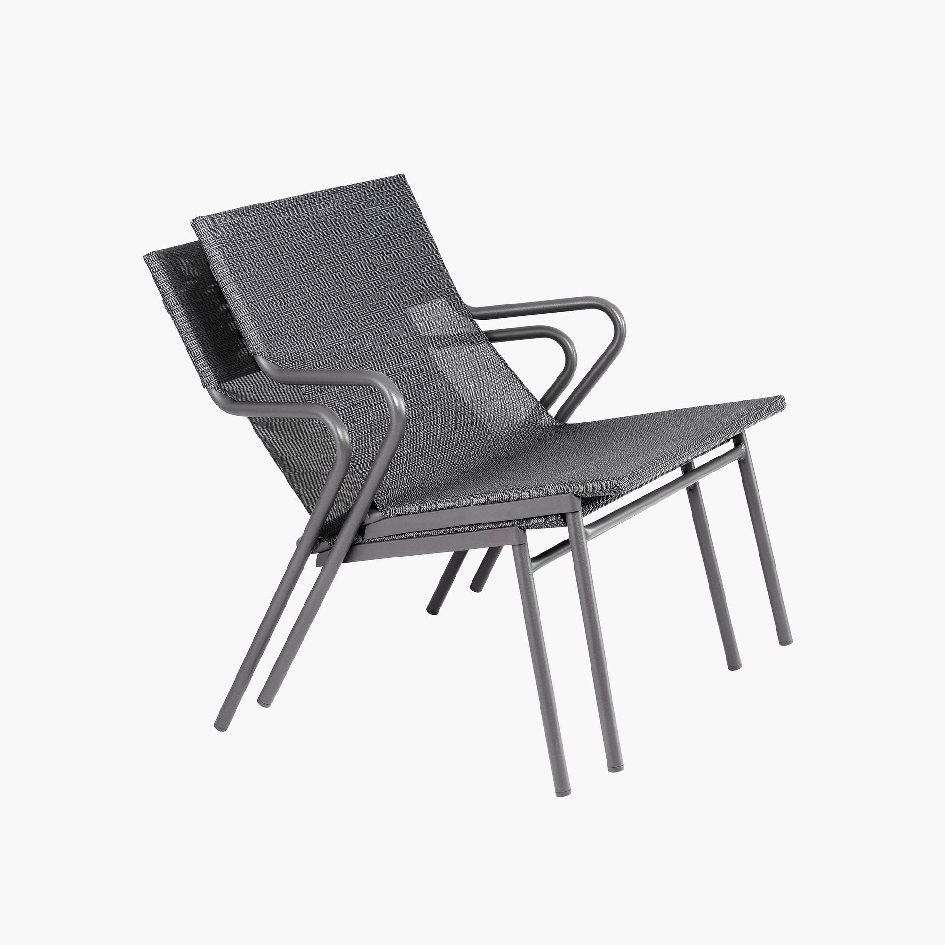 SET OF 2 LOW LOUNGE CHAIRS Lafuma