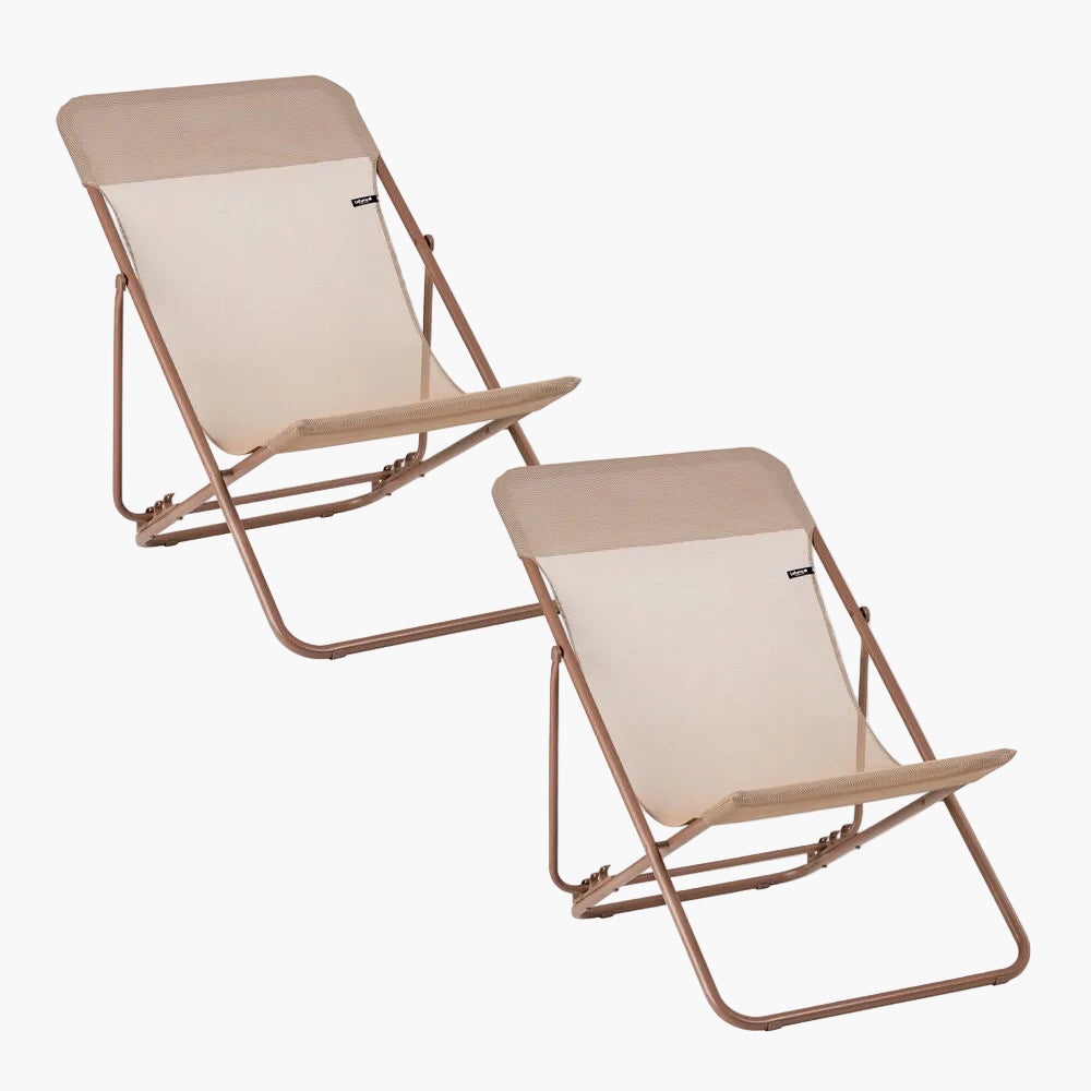 SET OF 2 DECKCHAIRS
