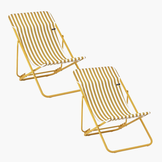 SET OF 2 DECKCHAIRS