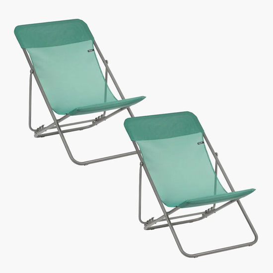 SET OF 2 DECKCHAIRS