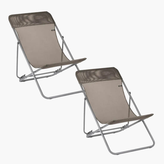 SET OF 2 DECKCHAIRS