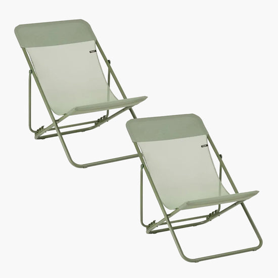 SET OF 2 DECKCHAIRS
