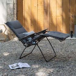 Fauteuil de jardin pliant LAFUMA Zen-It BeComfort - Gris Foncé